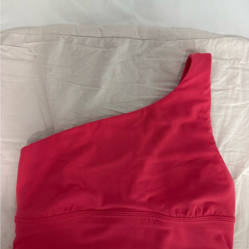 lululemon athletica Pink One-Shoulder Sports Bra